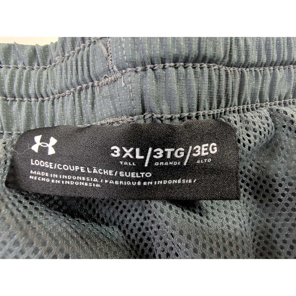 Under Armour Vital Woven Track Pants Mens 3XL Tall Gray Loose Fit Mesh Lined - Picture 7 of 10